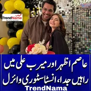 Merub Ali and Asim Azhar parts way