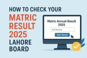 How to check Matric Result 2025 Lahore Board online using roll number and SMS